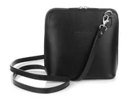 Torebki damskie - Vera Pelle, Listonoszka damska, czarna, K03 - miniaturka - grafika 1