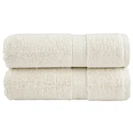Ręczniki - vidaXL Ręczniczki premium SOLUND, 2 szt., kremowe, 30x50 cm, 600 g/cm² - miniaturka - grafika 1