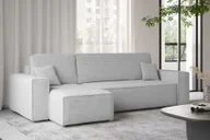 Narożniki - Sofa w kształcie L Best narożnik tkanina Abriamo jasnoszary lewy - miniaturka - grafika 1