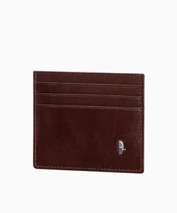 PUCCINI Brązowe skórzane etui na karty - Etui na klucze - miniaturka - grafika 1