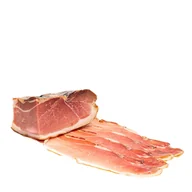 Pasztet i przetwory mięsne - Szynka dojrzewająca, podwędzana Speck krojona 100g - Schronisko Bukowina - miniaturka - grafika 1