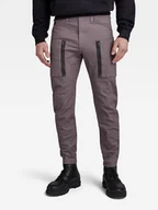 Spodnie męskie - G-Star Raw Spodnie materiałowe Zip Pkt 3D D21975-D504-G077 Szary Skinny Fit - miniaturka - grafika 1