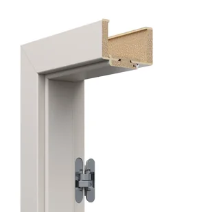 Ościeżnica regulowana kompletna bezprzylgowa Porta 90 prawa do skrzydła Vector Kaszmir zakres 240-260 mm - Ościeżnice - miniaturka - grafika 1