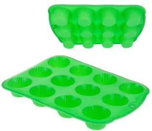 FORMA muffinek SILIKONOWA BLACHA pieczenia 12szt - Formy do ciast - miniaturka - grafika 1