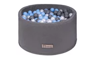 Suche baseny - Suchy basen SZARY + 200 PIŁEK BABY BLUE-SZARE-PERŁOWE, Flumi - miniaturka - grafika 1