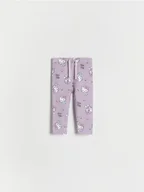 Spodnie i spodenki dla dziewczynek - Reserved - Bawełniane legginsy Hello Kitty - brudny róż - miniaturka - grafika 1