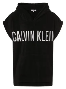 Calvin Klein Męski sweter z kapturem Mężczyźni Bawełna czarny jednolity, S - Swetry męskie - miniaturka - grafika 1