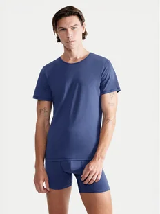 Sloggi Podkoszulek 10222373 Niebieski Slim Fit - Piżamy męskie - miniaturka - grafika 1