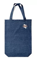 Torebki damskie - Green Fish Denim torba na zakupy z nadrukiem, nadaje się do ponownego użytku, nadaje się do prania w pralce, składana, materiałowa torba z dwoma długimi uchwytami, 22 x 26 cm - miniaturka - grafika 1