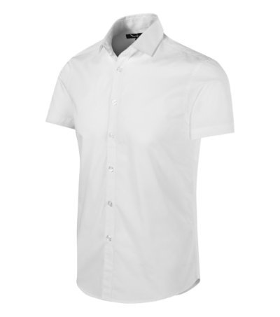 ELEGANCKA Koszula Męska o dopasowanym kroju FLASH Slim-Fit biała XL