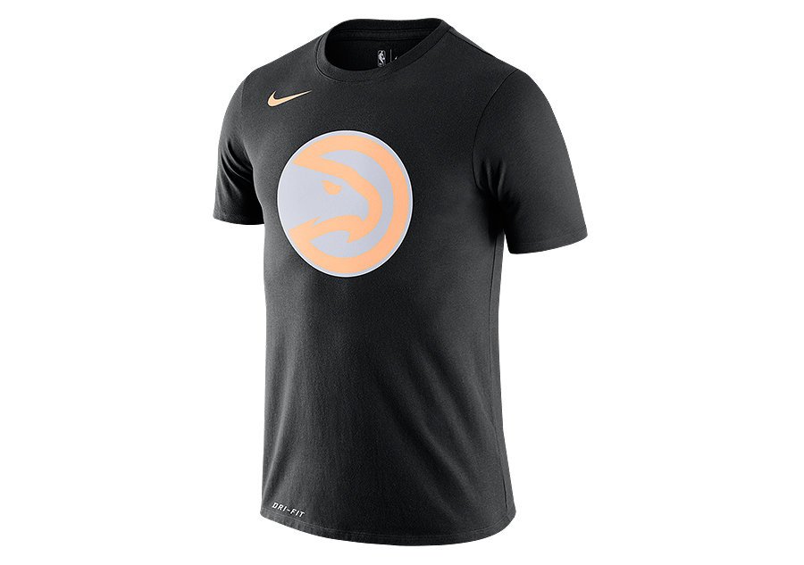 Nike Nba Atlanta Hawks Logo Dry Tee Black