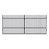 Bramy garażowe - Polbram Brama  dwuskrzydłowa Majorka 3,5x1,5 m antracytowa - miniaturka - grafika 1