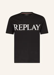 Replay T-Shirt schwarz - REPLAY - Koszulki męskie - miniaturka - grafika 1