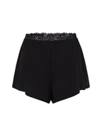 Spodenki damskie - Calvin Klein Damskie spodenki od piżamy Kobiety Modal czarny jednolity, S - miniaturka - grafika 1