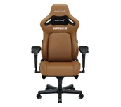 Fotele gamingowe - Anda Seat Kaiser 4 L Gamingowy do 120kg Skóra Eco Brązowy - miniaturka - grafika 1