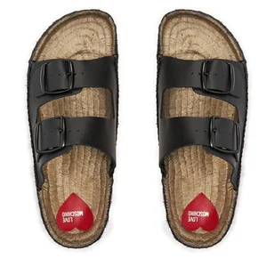 Espadryle LOVE MOSCHINO JA28233G0IIAX000 Nero - Espadryle damskie - miniaturka - grafika 1