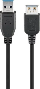Adapter USB Goobay Przedłużacz USB 3.0, m, czarny - Adaptery i przejściówki - miniaturka - grafika 1