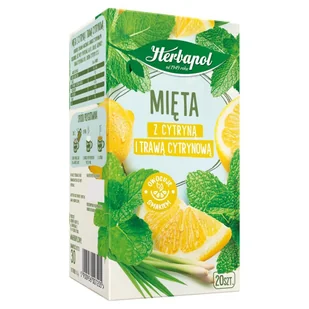 Herbapol Herbatka ziołowo-owocowa mięta z cytryną i trawą cytrynową 30 g (20 x 1,5 g) - Herbata - miniaturka - grafika 1