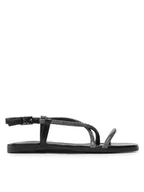 Sandały damskie - Jenny Fairy Sandały WS6035-17 Czarny - miniaturka - grafika 1