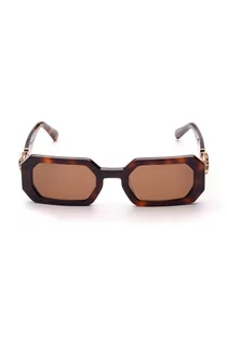 Okulary przeciwsłoneczne - Swarovski okulary przeciwsłoneczne damskie kolor brązowy - grafika 1