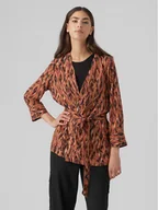Bluzki damskie - Vero Moda Bluzka Easy 10297344 Brązowy Relaxed Fit - miniaturka - grafika 1