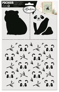Szablon 30x20 cm, Panda - Scrapbooking - miniaturka - grafika 1