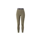 Legginsy - Legginsy damskie Nike Pro sportowe Khaki AO9968-222 - miniaturka - grafika 1