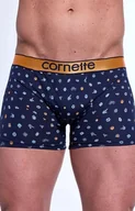 Majtki damskie - Bawełniane bokserki męskie High Emotion 508/157, Kolor granatowy-wzór, Rozmiar M, Cornette - Intymna - miniaturka - grafika 1