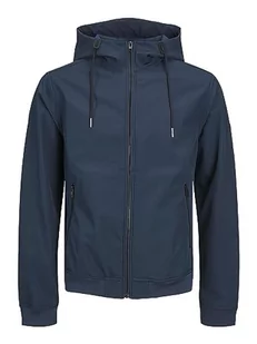Bestseller A/S Męska kurtka JJEBASIC Softshell Hood PLS, Navy Blazer, 3XL, granatowy blezer - Kurtki męskie - miniaturka - grafika 1