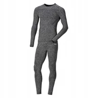 Pozostała odzież narciarska - BIELIZNA TERMOAKTYWNA ODZIEŻ NA ZIMĘ KOMPLET SZARA UNISEX M - miniaturka - grafika 1