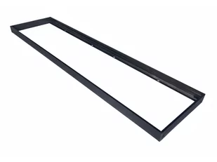 Ramka do panelu LED do kasetonu 120X30 - Aluminium - Czarna - Lampy pozostałe - miniaturka - grafika 1