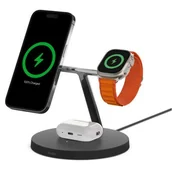 Stacje dokujące do telefonów - Belkin 3-in-1 MagSafe WIZ017VFBK Czarny - miniaturka - grafika 1