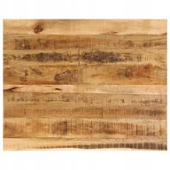 Blaty meblowe i parapety okienne - Blat stołu, 90x80x2,5cm, naturalna krawędź, surowe drewno mango - miniaturka - grafika 1