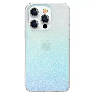 Kingxbar Streamer Series luksusowe eleganckie etui na iPhone 13 Pro niebieski (Glitter) - Etui i futerały do telefonów - miniaturka - grafika 1