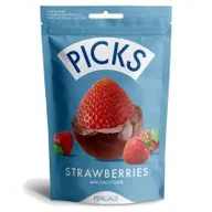 Bakalie - Picks Liofilizowane truskawki w mlecznej czekoladzie 90 g - miniaturka - grafika 1