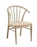 Krzesła - Krzesło do jadalni Cassandra - dąb bielony, drewniane, retro, scandi - miniaturka - grafika 1