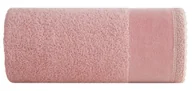 Ręczniki - Ręcznik Emi 30x50 różowy zdobiony bordiurą frotte 500 g/m2 - miniaturka - grafika 1