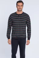 Piżamy męskie - Piżama męska EMILIO Zielony XXL - miniaturka - grafika 1