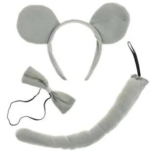 KRASZEK Opaska, "Myszka", szara, rozmiar uniwersalny - Gadżety dla niej i dla niego - miniaturka - grafika 4