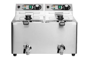 RESTO QUALITY Frytownica gastronomiczna 2x8L – 2x3kW z kranikiem RQF8LV2 - Inne urządzenia gastronomiczne - miniaturka - grafika 1