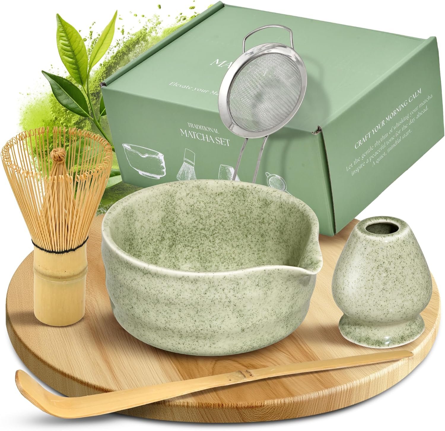 Zestaw Do Do Robienia Matchy Matcha Japońskiej Herbaty Zestaw Zielony