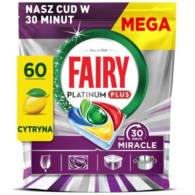 Kapsułki do zmywarki FAIRY Platinium Plus All In One 30 Minut Miracle - 60 szt.