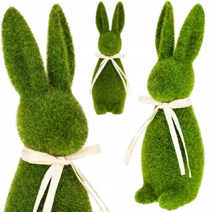 TG Królik wielkanocny flokowany zielony - 42 cm - 1 szt. TG55591 - Wielkanoc - miniaturka - grafika 1