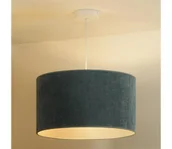 Lampy sufitowe - Duolla - Żyrandol na lince CORDUROY 1xE27/15W/230V jasny śr. 40 cm niebieski - miniaturka - grafika 1