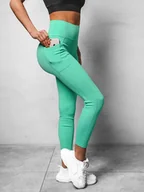 Legginsy - Legginsy damskie miętowe OZONEE O/XL003/61 - Ozonee - miniaturka - grafika 1