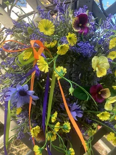 Wianek Lawendowe Pole - Dekoracje domu Wianek Lawendowe Pole - Dekoracje domu - miniaturka - grafika 1