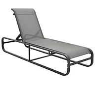 Leżaki ogrodowe - Elior Solidny szary leżak ogrodowy D9-D54 - miniaturka - grafika 1