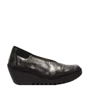 Czółenka Fly London YOZA 438 Silver Dk Flash P501438009 - Czółenka - miniaturka - grafika 1
