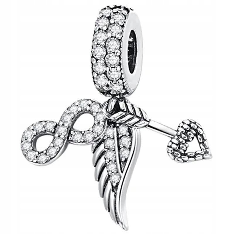 Charms Zawieszka Charms Skrzydło Strzała Nieskończoność Charmsy Trusky