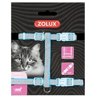 Szelki dla kotów - Tetra ZOLUX Szelki nylon regul SHINY kol niebieski - miniaturka - grafika 1